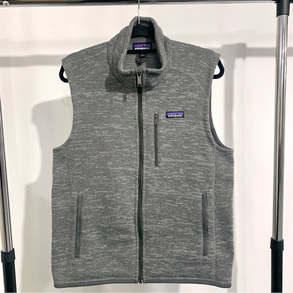 Patagonia Mens Better Sweater Vest Size M Heathered Gray Full Zip